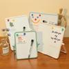 Desktop/Hang Planning Board Double Sided Writing Board Durable Magnetic Whiteboard