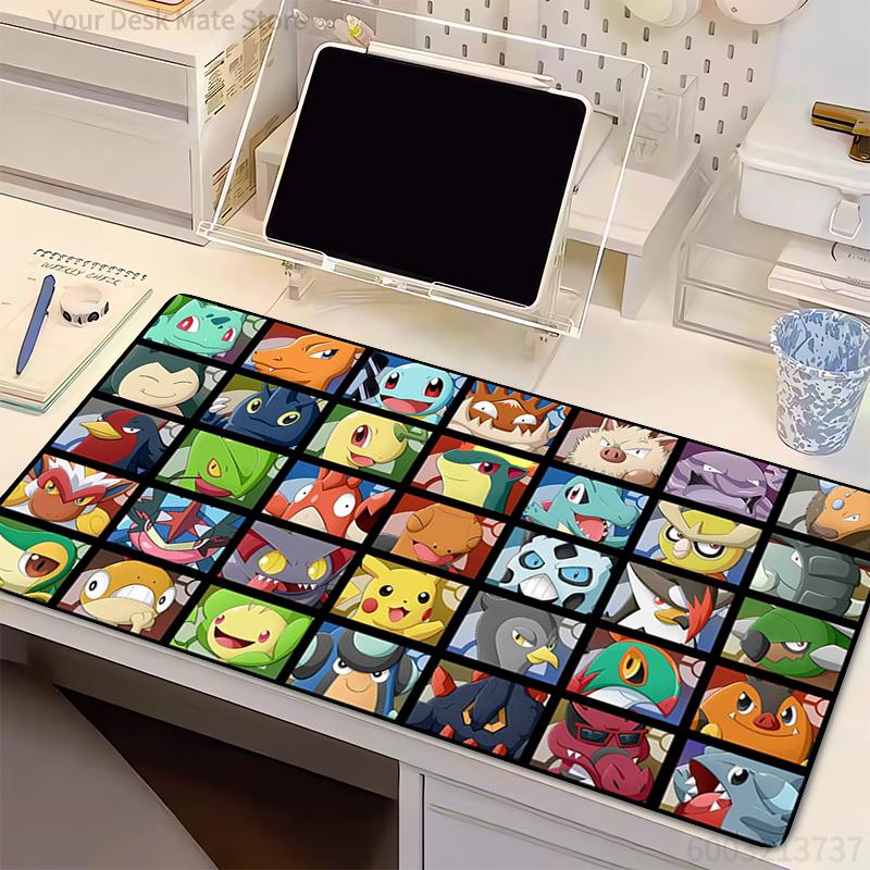 Mouse Pad P-Pokemon Gamers Decoracion Gamer Desk Mat Mousepad E-sports Players Laptop Gaming Accessories Varmilo Keyboard Carpet