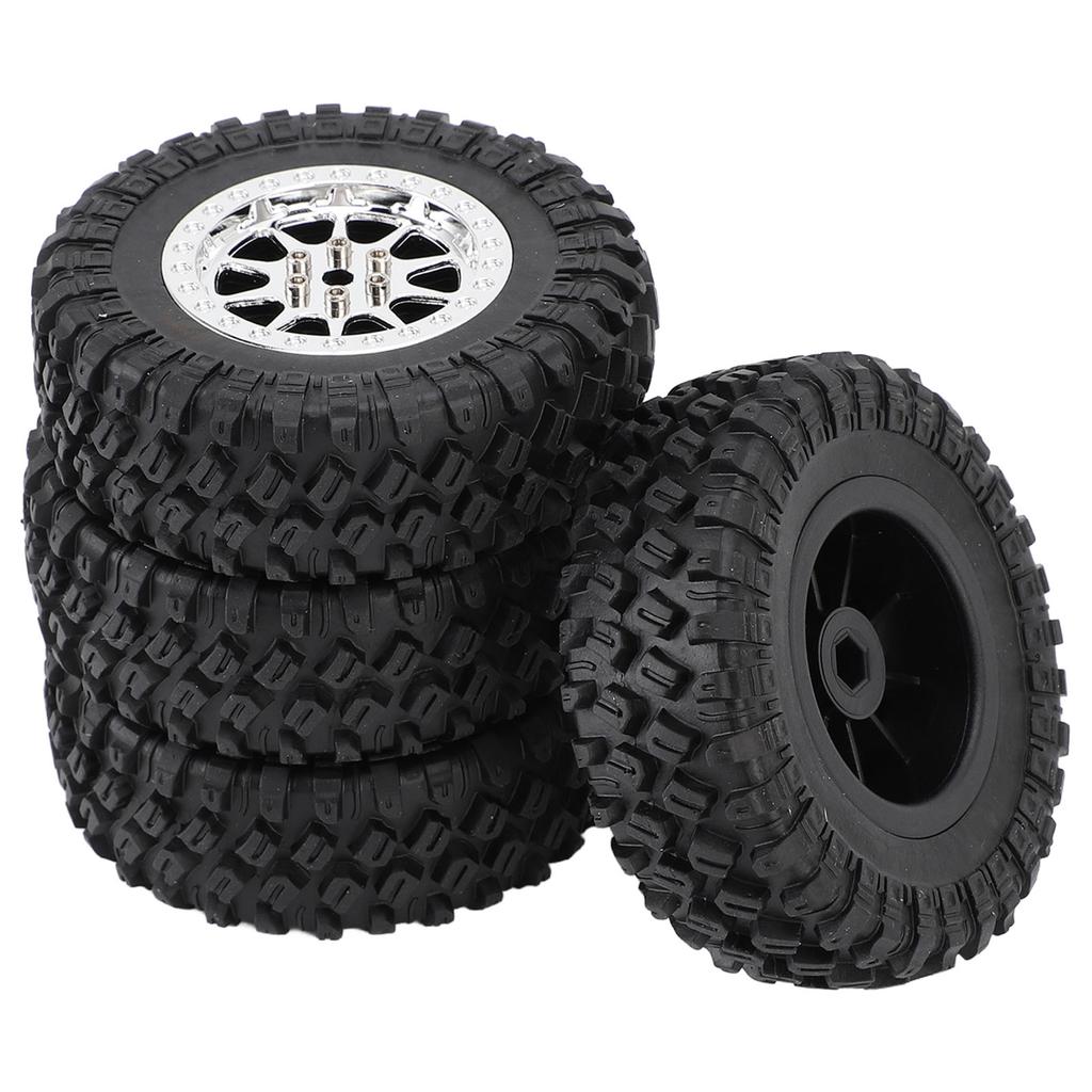 RC Car Tires Rubber Sturdy Remote Control Pickup Truck Wheel Tires Replacement for MN82