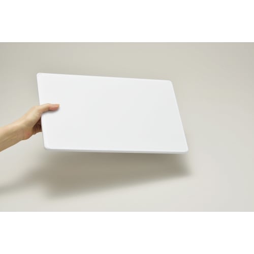 Shinki Synthetic Tombo Cutting Board, Antibacterial, Dishwasher Safe, Lightweight, White, LL, 38cm W X 24cm D X 1cm H, Made In Japan