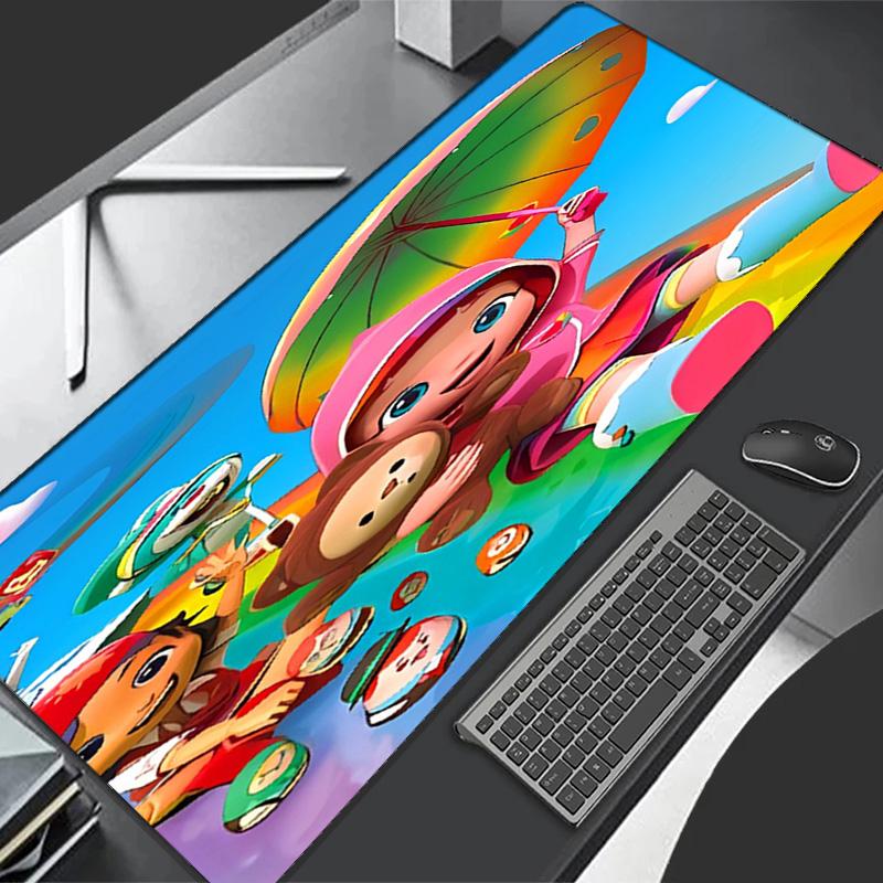 Rainbow Ruby Theme Premium Non-slip Mouse Pad with Stitched Edges,Durable Rubber Material,for Desktop & Gaming Great Gifts