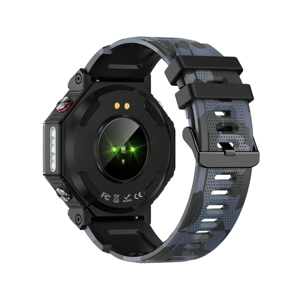 Умный браслет Rainbuvvy KC91 с GPS 1,39-дюймовый TFT 360x360 BLE5.3 GPT 3ATM Водонепроницаемый 530 мАч Bluetooth-звонок Фонарик Android Смарт-часы