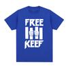 2026 Hot Sale Chief Keef Free Keef Letter Print T Shirt Men Women Fashion Vintage T-shirts Cotton Oversized Short Sleeve T Shirts Streetwear Tops