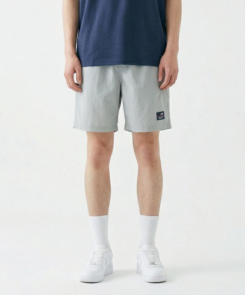 EZBUY [2Pack] Unisex Wave Code Taslan Summer Half Pants 8 Colors (Type A)