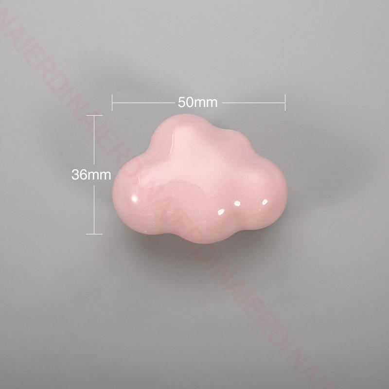 NAIERDI Ceramic Children Room Cabinet Handles Cartoon Moon Star Wardrobe Handle Cupboard Door Pulls Single Hole Furniture Handle