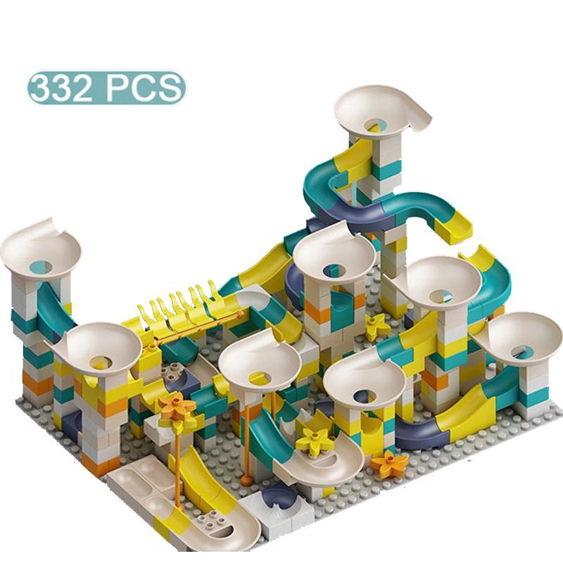 89-356 PCS Marble Race Run Maze Ball Track Building Blocks Compatible BIG SIZE Bricks Toys