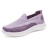 Women's Shoes Summer Fly Woven Breathable Soft Sole Casual Shoes Comfortable Lightweight Thick Sole Sports Running Shoes