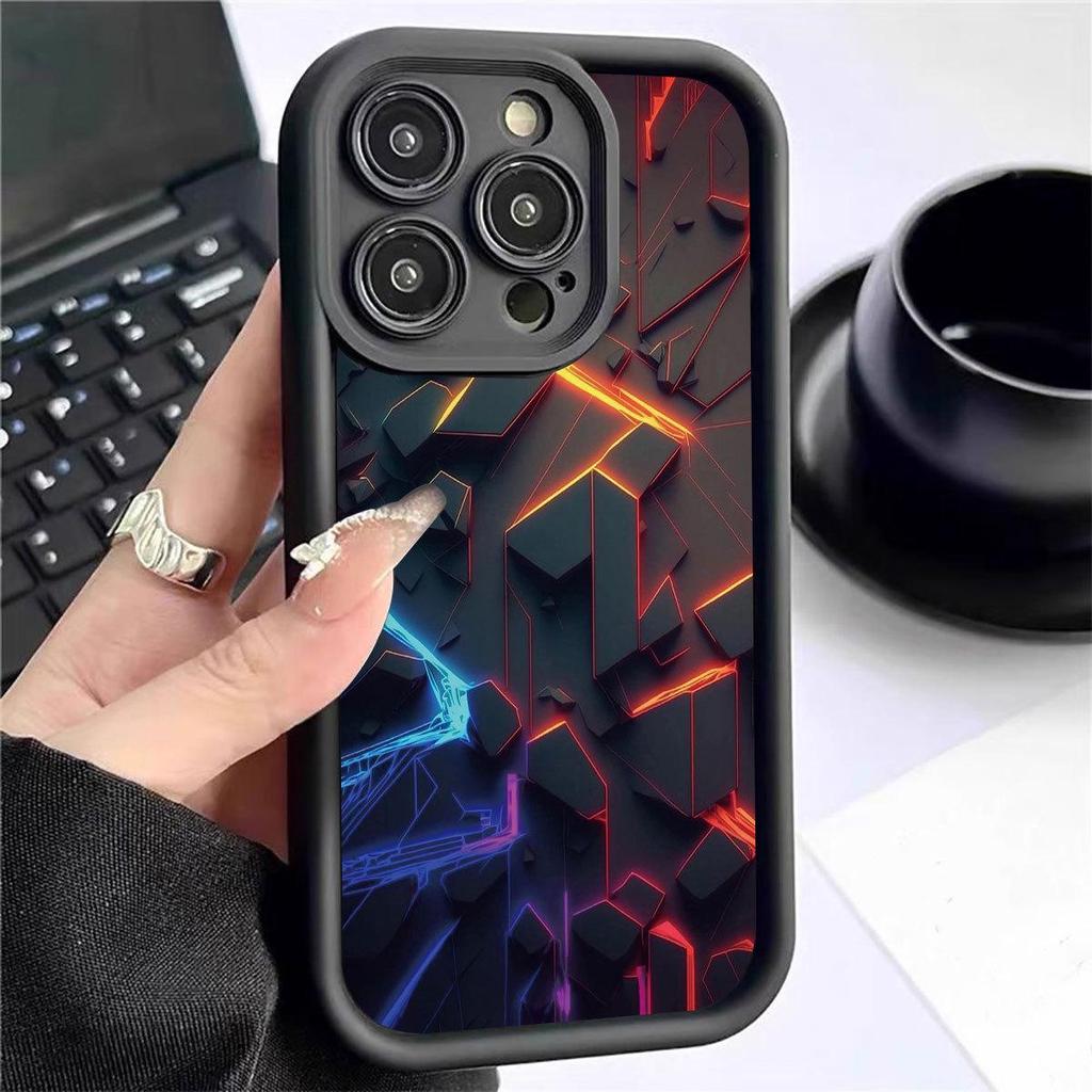 Черный чехол для телефона Dark Light Groove для iPhone 14/15/16/17 Pro Max