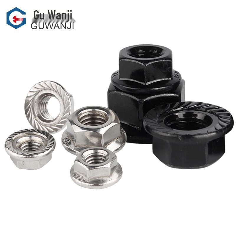 GUWANJI Stainless Steel Hex Flange Lock Nuts