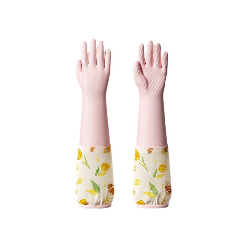 Thick Velvet Washing Gloves Waterproof Dish Washing Gloves Cleaning Gloves  Bowl Cleaning