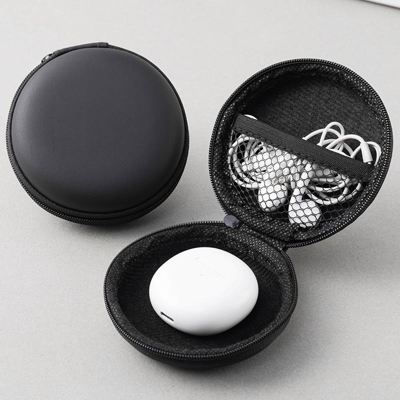 Eva Bag: Data Cable & Earphone Storage - Round Zipper Bag for Digital Accessories