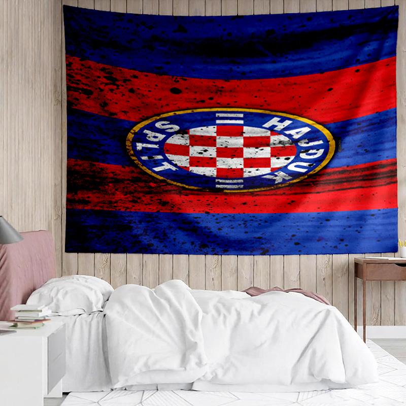 1PC Hajduk Split Football Crest Tapestry, Unique Design Tapestry, Suitable for Bedroom,Livingroom, Playroom,Heartwarming Holiday Gifts