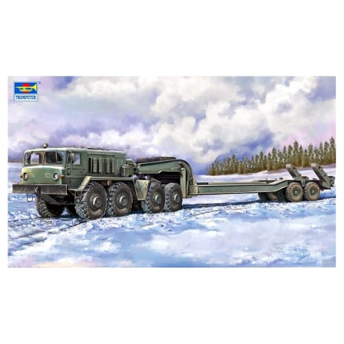 Trumpeter 1/72 MAZ-537G Tractor & ChMZAP 5247G Semi-Trailer Plastic Model Kit 07194