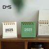 2025 Mini Desk Calendar Standing Flip Desktop Calendar Daily Scheduler for Planning Organizing Home School Office Table Decoration