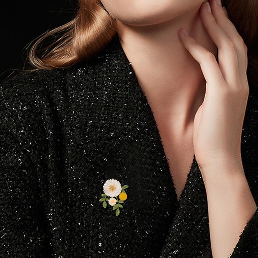 Senior Brooches Flower Leaf Brooch Pins for Women Suit Pendant Fashion Brooches Jewelry