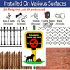 2D Flat, 1pc "Please No Poop and Pee Be Respectful" Aluminum Sign - Dog Poop Warning Wall Decor Yard, Lawn, Community Garden, Park, Neighborhood