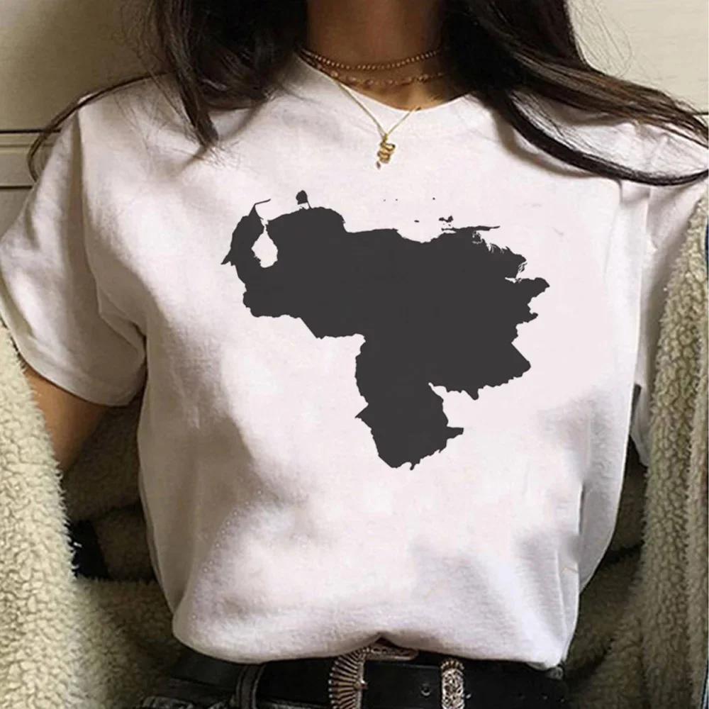 Venezuela T Shirt Women Harajuku Comic Designer Tshirt Female Anime Manga Designer Clothing Harajuku Shirts for Women Clothes