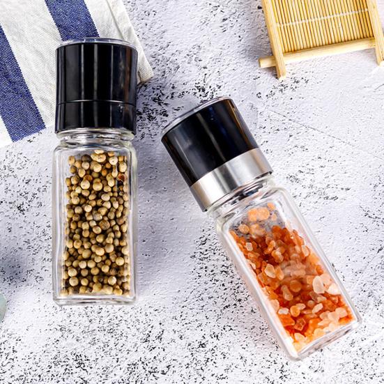 3 шт., бутылка для приправ, регулируемые банки для специй грубого и тонкого помола, ручная мельница для приправ для домашней кухни