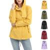 Women's Cotton Hooded Windbreaker Women's Spring And Autumn Large Size Loose Solid Color Clothing Women's Jacket