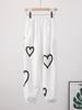 Streetwear Hip Hop Women's Pants Oversize High Waist Female Sweatpants Summer Heart Chic Harajuku Korean Lady Trousers