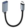 USB C на USB Адаптер 3.0 Female OTG Кабель, Плетеная Нейлоновая Оплетка Быстрая Зарядка и Синхронизация Данных для Игр и Офиса Drop Shipping