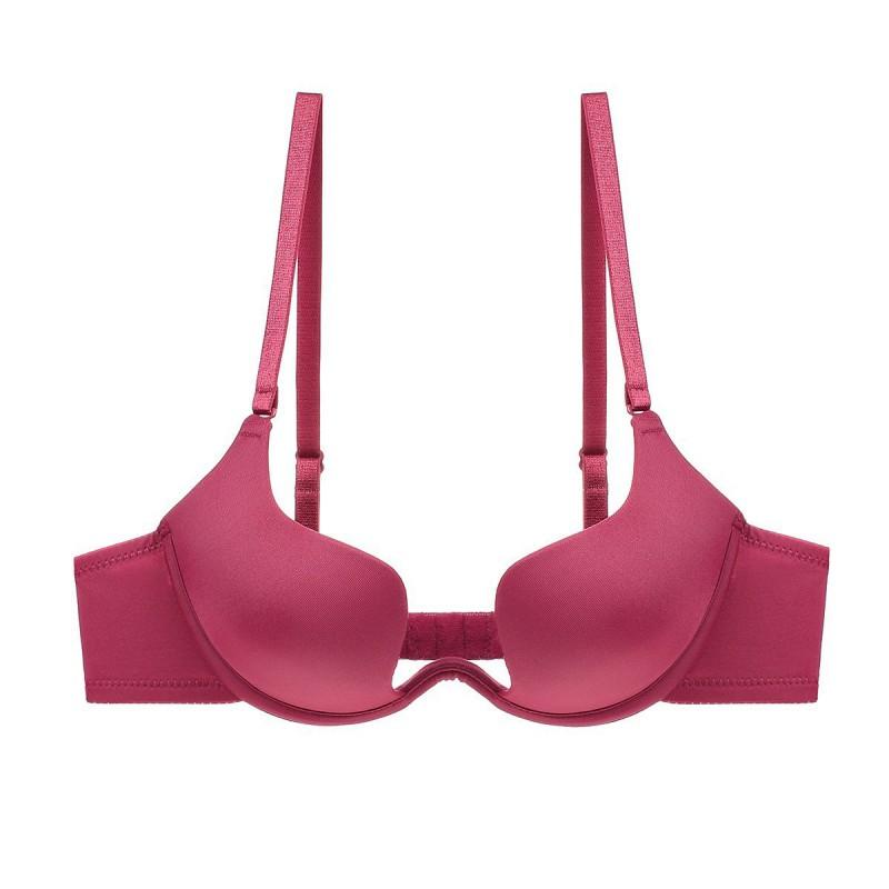 Backless U Plunge Bra Push Up Seamless Underwear Women 40CD 42CD
