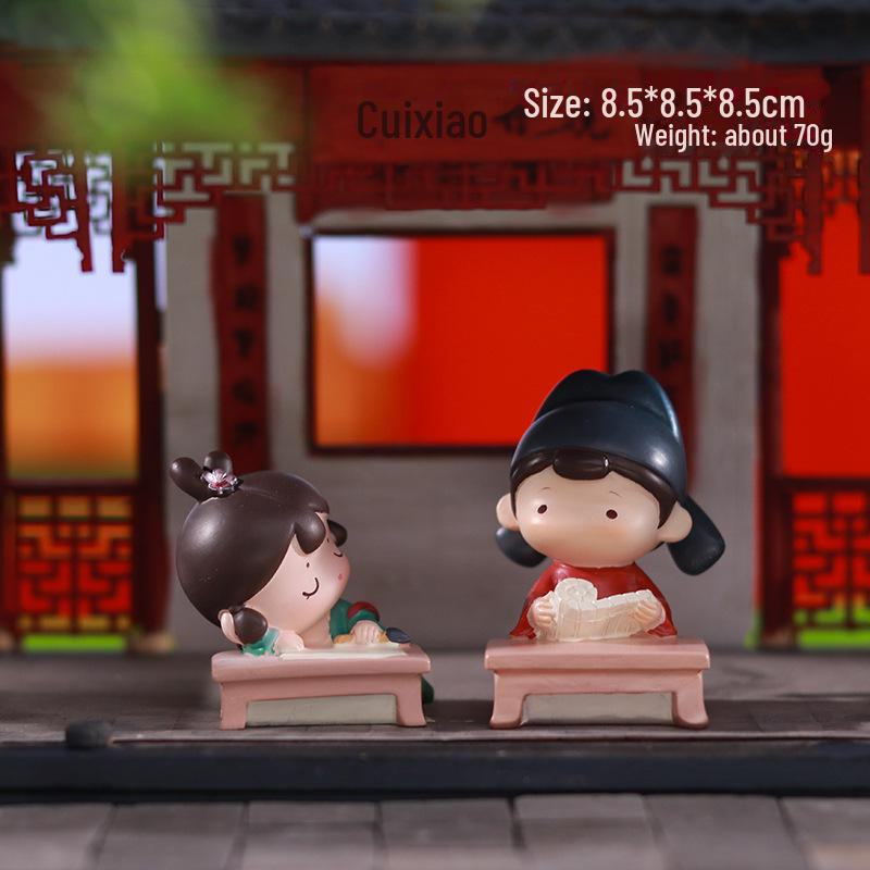 Креативный держатель для телефона в стиле династии Тан: Изысканный орнамент из смолы