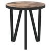 Vidaxl Stolik Herbaciany, Czarno-Żółty, Ø35 Cm, Mdf
