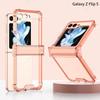 Wireless Charging Case For Samsung Galaxy Z Flip 5 Flip5 Clear Soft Cover For Samsung ZFlip5 Z Flip5 Funda Case Protective Coque