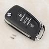 3Button Car Remote Flip Key Fob Case Blade Cover Shell Fit for Peugeot Partner 306 407