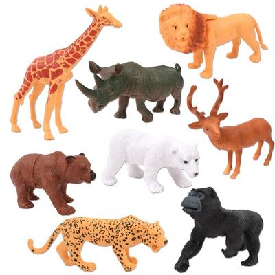 Oz Toy Safari World Animal Figures Set of 8 929-68, популярные игрушки в Корее