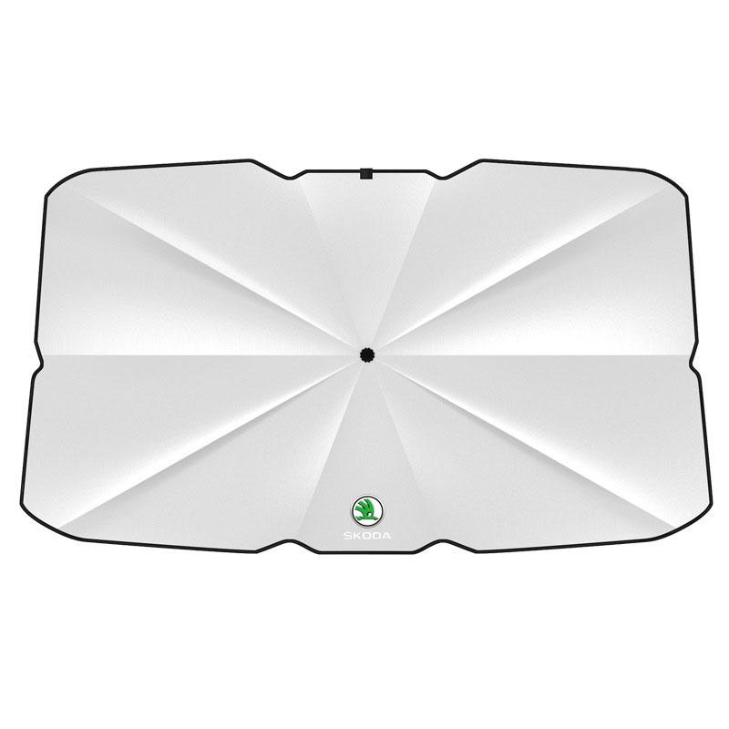 1Pcs Car Windshield Sunshade Umbrella Protector Parasol Foldable For Skoda Octavia Superb Rapid Kodiaq Karoq Fabia Kamiq Roomster Citigo
