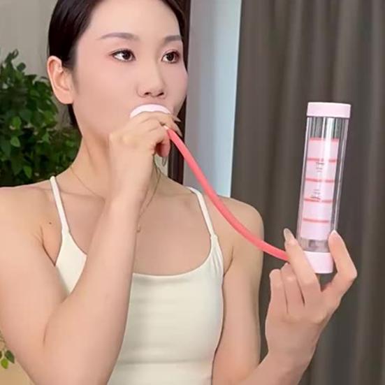 1/2 шт. Устройство для дыхательных упражнений Тренажер для мышц живота Глубокое дыхание Гантель Мужчины Женщины Взрослые Устройство для тренировки объема легких Упражнение для кора