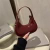 Autumn Niche Solid Color Portable Crescent Bag New Trendy Casual Texture Fashionable Shoulder Armpit Bag