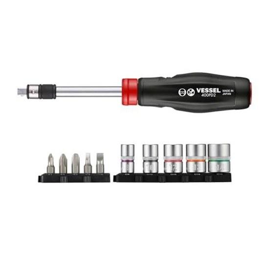 VESSEL 2WAY Powered Driver Bit Socket Set 400PD2-1