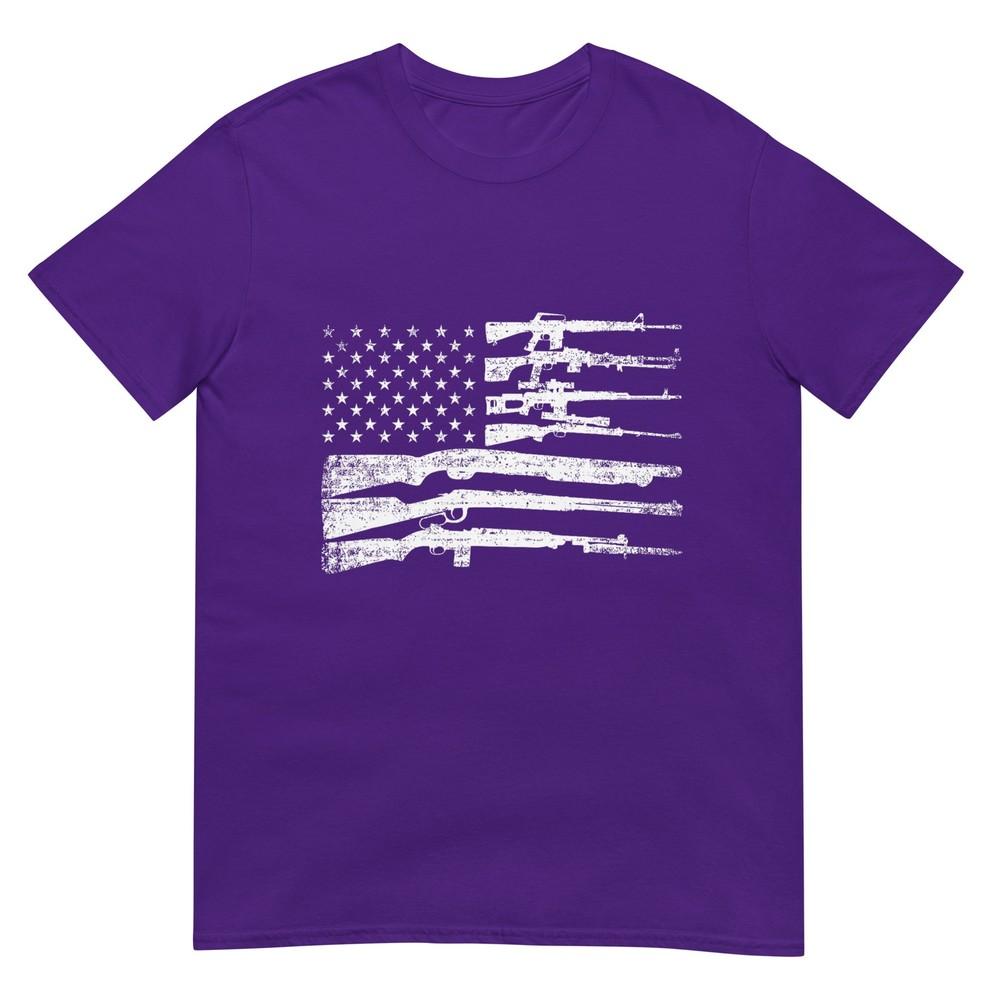 American Flag Guns Vintage 2nd Aunisexdunisext Pro Gun TShirt