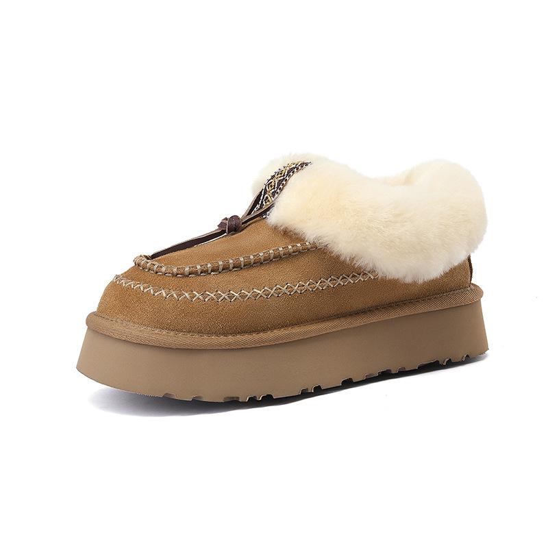 2024 новые пушистые туфли на толстой подошве, зимняя одежда, бархатные теплые хлопковые ботинки, зимние сапоги