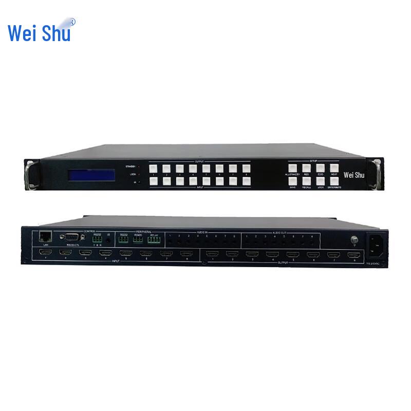 Weishu H96-88 Ultra HD 8x8 Seamless Video Matrix Switch (CN version)