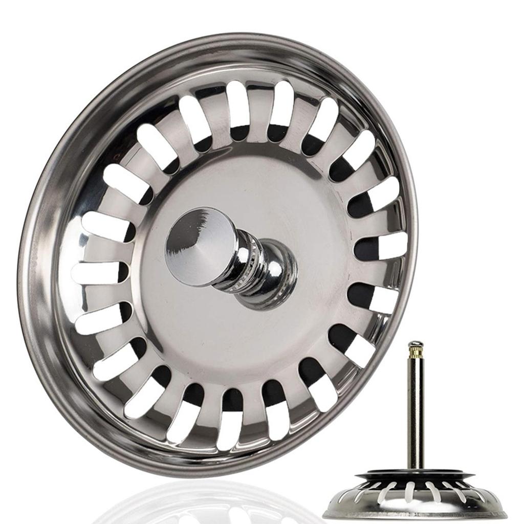 Kitchen Sink Strainer Stopper Steel Waste Sink Hair Bathroom Strainers Accessories Pl T3B9