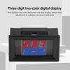 Мини-контроллер температуры DC4V-28V, светодиодный трехразрядный термометр-тестер с двойным дисплеем, с водонепроницаемым контролем, металлическим датчиком NTC 1 м