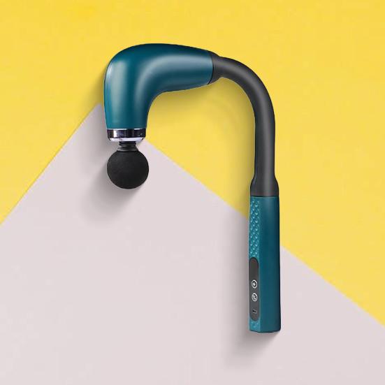 Беспроводной массажер для мышц с удлинительной ручкой, несколько режимов, перезаряжаемый ручной перкуссионный массажер для мышц