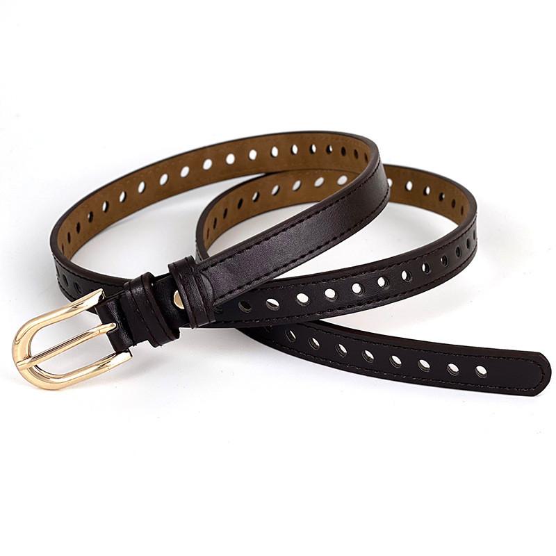Trendy Women's Belt In Black White Camel Burgundy And Coffee Colors Ideal For Everyday Fashion