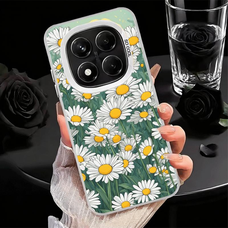 Эстетика цветов маргариток Мягкий чехол для телефона для Xiaomi Redmi Note 13 14 15 Pro Plus 12S 12 11S 11 11T 10S 10 Ударопрочная задняя крышка