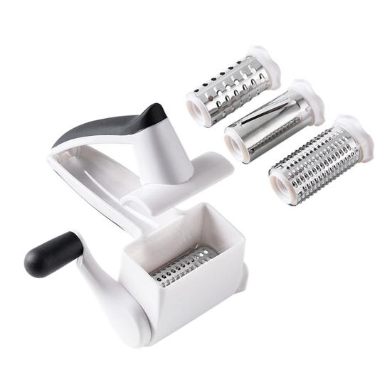 Handheld Rotary Cheese Grater Restaurant Cheese Nut Chocolate Vegetable Grater with Handle