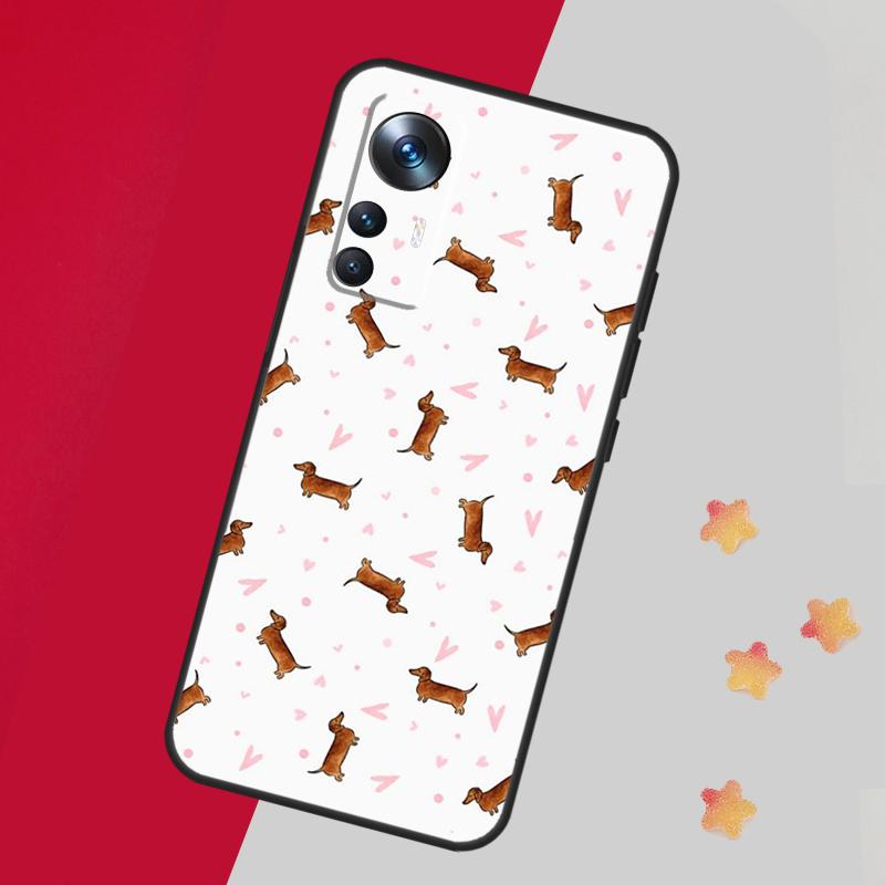 Cute Dachshund Dog Hot Case For Xiaomi 13 14 Pro 13T 12T 11T 12 Lite 12X POCO X5 X3 F5 Pro F4 X4 M5 M5s F3 Cover