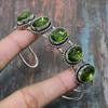 Peridot Gemstone Solid 925 Sterling Silver Handmade Cuff Bangle Adjustable