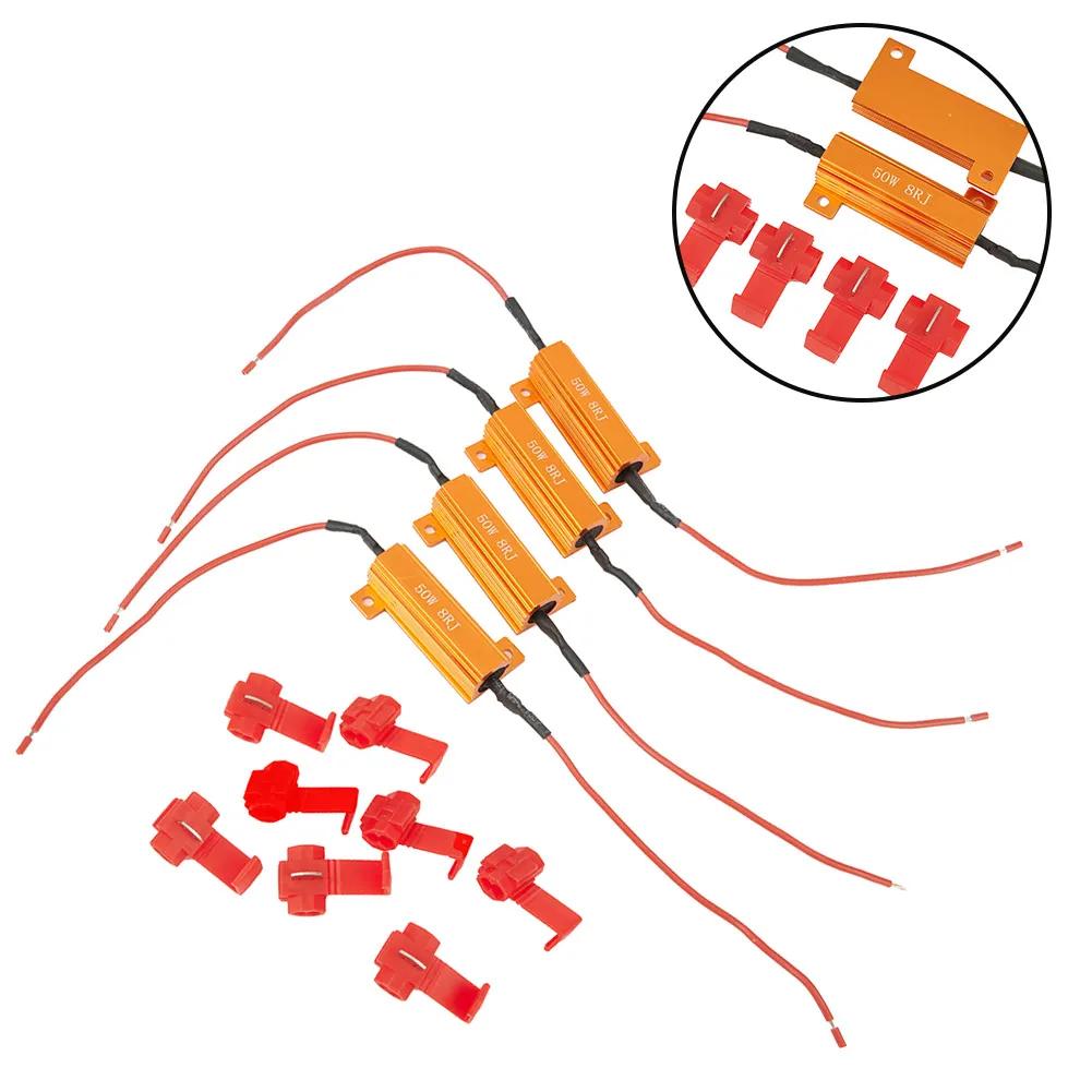 Мигающий сигнал поворота, мигающий инструмент, декодеры, светодиодные нагрузочные резисторы 12 В-24 В, аксессуары, комплект 50 Вт, 8 Ом, горячая распродажа, 2018 г., новый