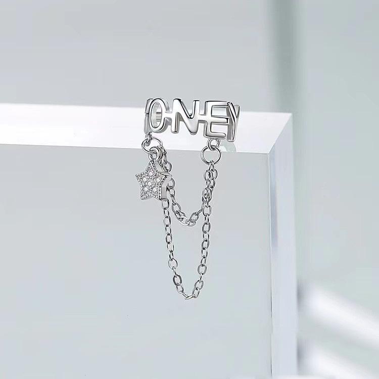 Трендовые осенние серьги-клипсы со звездой и кисточками – Стильные серьги без прокола