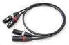 MOGAMI 2791 Red and White XLR Microphone Cable (2 Pairs, 1m)