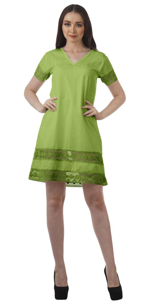 Moomaya Cotton Flex Casual Solid Beach Summer Outfit Womens Cocktail Dresses